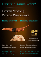 Load image into Gallery viewer, Energise-X NMN: Genius & Feel Limitless pills - Maximum Physical Energy & Mental Performance - All Vitamins & Minerals