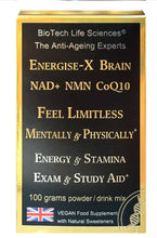 Load image into Gallery viewer, Energise-X Drink & Sublingual Powder, NAD+ NMN CoQ10 Vitamins - Increase Energy, Reduce Fatigue - Anti-Ageing