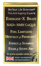 Load image into Gallery viewer, Energise-X Drink & Sublingual Powder, NAD+ NMN CoQ10 Vitamins - Increase Energy, Reduce Fatigue - Anti-Ageing