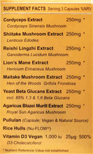 Load image into Gallery viewer, Immune 3 - Magnificent Mushrooms: Heart Brain Function + Vit D3 Beta Glucans & Adaptogens