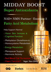 Energise 3  - VIRILITY, Male Performance, Fertility, Pregnancy & Nursing Support - Unisex - NMN & NAD+ Partner