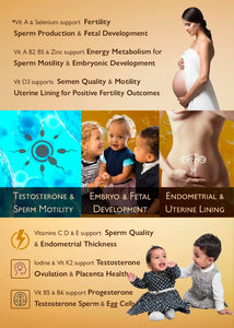 Energise-X Drink & Sublingual Powder - Virility, Fertility, Pregnancy & Nursing Support - Unisex - NAD+ NMN CoQ10 Vitamins - Increase Energy