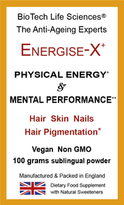 Energise X -  Maximum Performance - Minimum Effort - Reduce Tiredness. Excellent Hair Skin Nails & Bones - Ladies