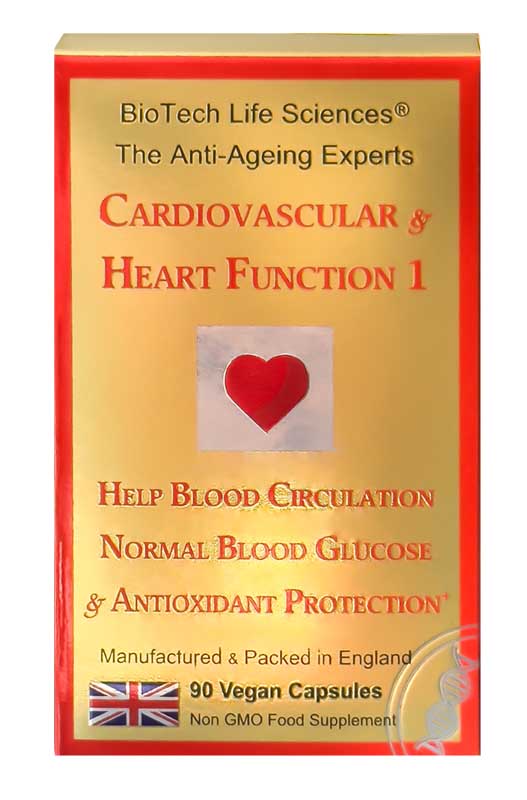 Heart Cardiovascular 1 -  Help Blood Circulation Normal Blood Glucose + Antioxidant Protection