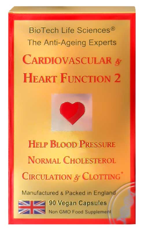 Heart Cardiovascular 2 -  Help Blood Pressure, Healthy Cholesterol, Circulation & Clotting