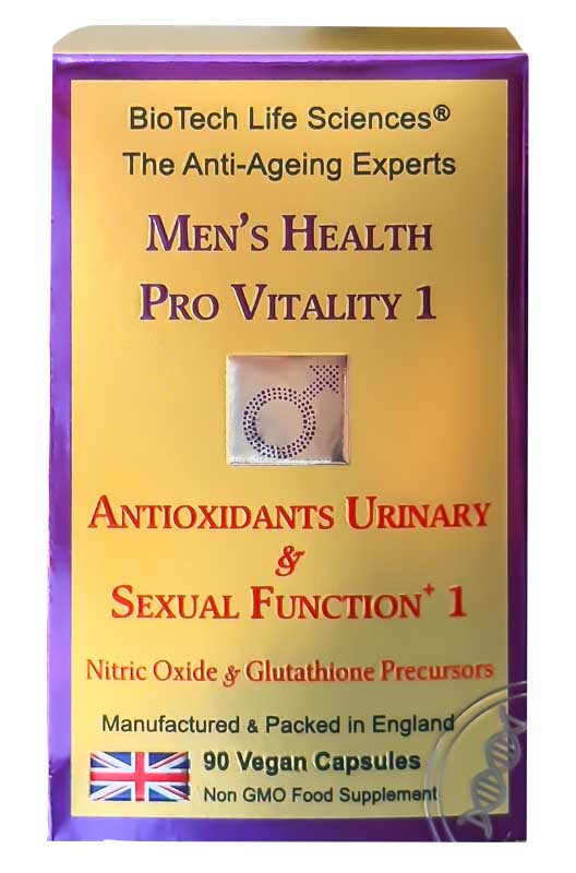 Prostate Vitality 1: Sexual & Urinary Function + Fertility - Protect Sexual Organs against Oxidative Damage