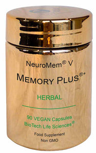 Memory Plus - Helps Clarity, Learning Memory Cardiovascular Vitality + Exam & Study Aid, Fertility & Menopause Support - Ladies