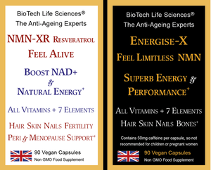 Energise-X NMN: Genius & Feel Limitless pills - Maximum Physical Energy & Mental Performance - All Vitamins & Minerals