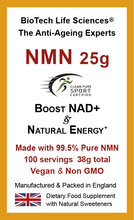 Load image into Gallery viewer, NAD+ NMN Resveratrol Drink &amp; Sublingual Powder - Pharmaceutical Purity &gt;99.5
