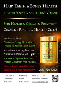 Cell 6: Hair Skin Bones, Menstrual & Prostate Sexual Health, Liver & Kidney Function