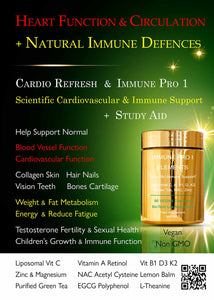 Cardiovascular Heart Function 1 -  Help Blood Circulation Normal Blood Glucose + Antioxidant Protection