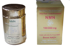 NAD+ NMN Resveratrol Drink & Sublingual Powder - Pharmaceutical Purity >99.5% Supplements